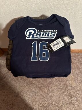 Baby Navy Short Sleeve onesie - Number 16.  24 Month